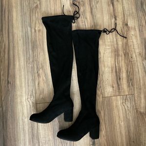 Over the Knee Black Boots